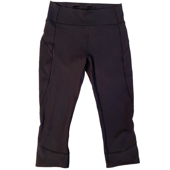 Lululemon Anew Crop (21") in Black Size 8 - Picture 3 of 8